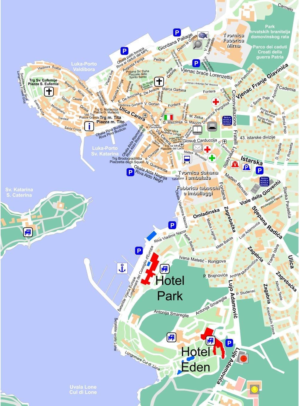 kort af rijeka króatíu