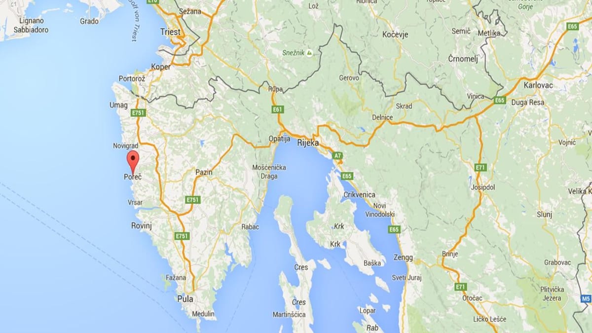 kort af rijeka króatíu 