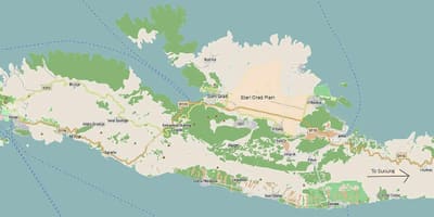 Kort af hvar island króatíu