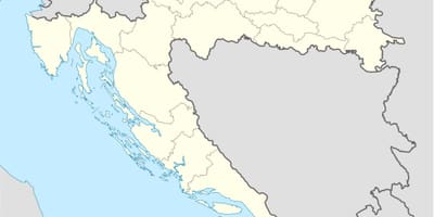 Kort af króatíu ótengdur