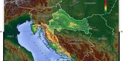 Kort af króatíu landslaginu 