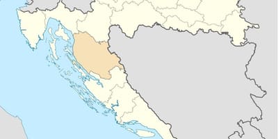 Senj króatíu kort