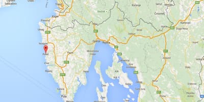 Kort af rijeka króatíu 